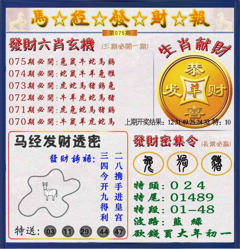 075期发财报[图]
